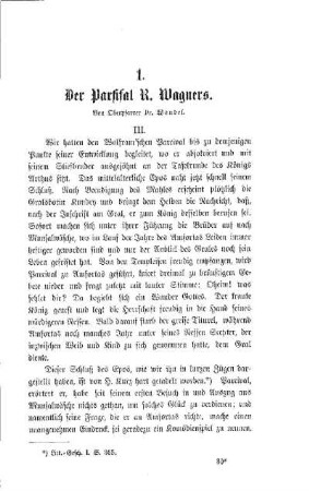 Der Parsifal R. Wagners