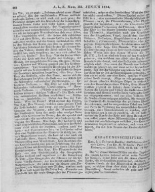 Gaede, H. M.: Stilleben aus dem innern Leben. Kiel: Universitätsbuchhandlung 1833