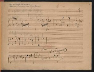 Andantino appassionata. Skizzen; vl, pf; g-Moll