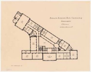 Technische Hochschule Berlin Erweiterungsbau: Grundriss (Zweites Stockwerk)