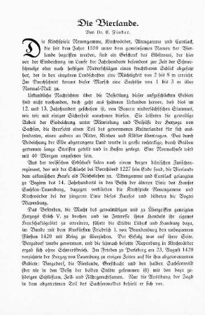 Die Vierlande.