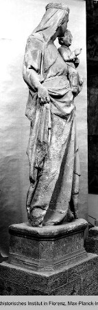 Madonna, Evangelist Johannes und Johannes der Täufer mit Stifter : Madonna mit Kind