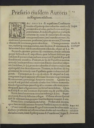 Praefatio eiusdem autoris in regium edictum.