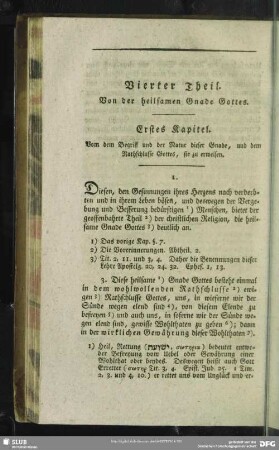 Vierter Theil. Von der heilsamen Gnade Gottes