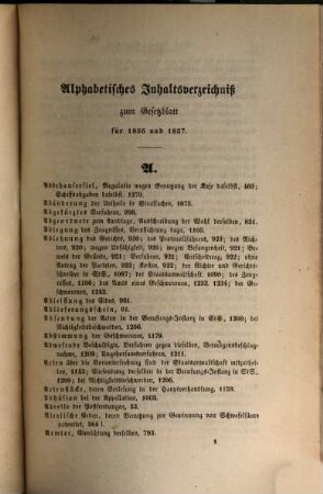 Gesetzblatt für das Herzogtum Oldenburg : von den Jahren .... 15. 1856/57