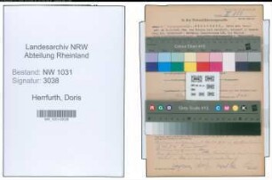 Entnazifizierung Doris Herrfurth , geb. 31.05.1902 ()