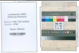 Entnazifizierung Wilhelm Sauer , geb. 00.00.0000 (Postsekretaer)