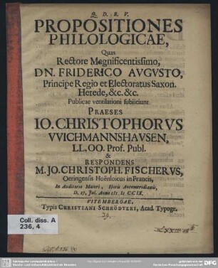 Propositiones Philologicae