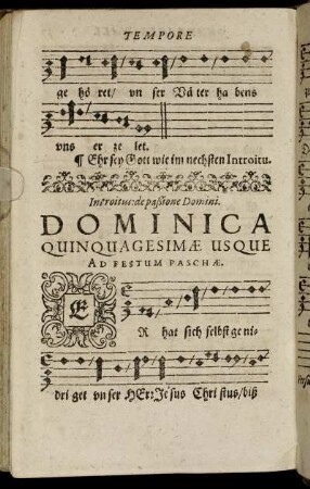 Dominica Quinquagesimæ Usque Ad Festum Paschæ.