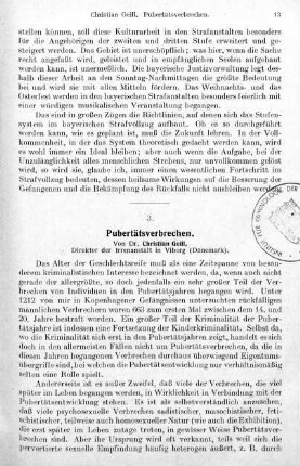 13-28, Pubertätsverbrechen