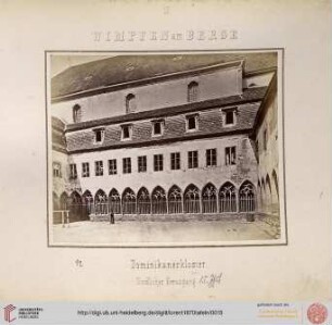 15. Wimpfen am Berge: Dominikanerkloster (Nördlicher Kreuzgang)