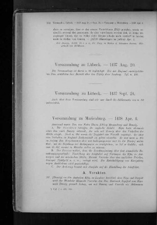 Versammlung zu Marienburg. - 1438 Apr. 4.