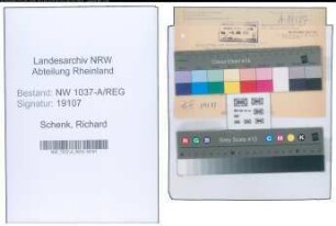 Entnazifizierung Richard Schenk , geb. 00.00.0000 (Lehrer)
