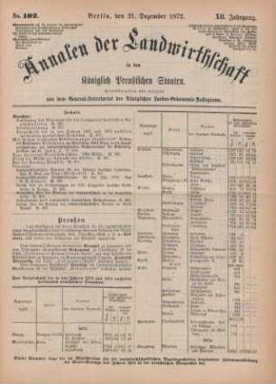 No. 102. Berlin, den 21. Dezember 1872. XII. Jahrgang.