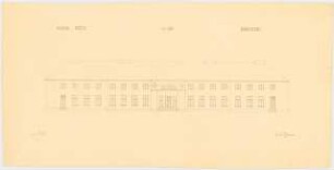 Schloss Paretz: Aufriss der Nordfront 1:100
