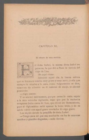Capítulo XL - El efecto de una noticia