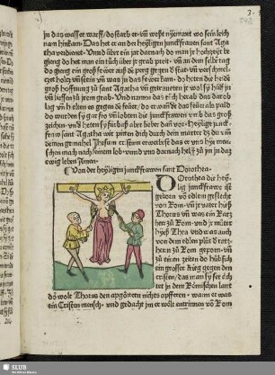 Von der heyligen junckfrawen sant Dorothea