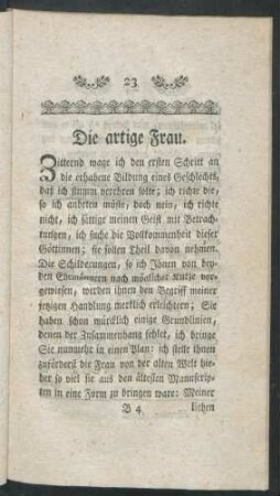 Die artige Frau