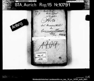 Das Armenwesen in Thunum