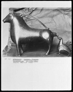 Aquamanile in Gestalt eines Pferdes