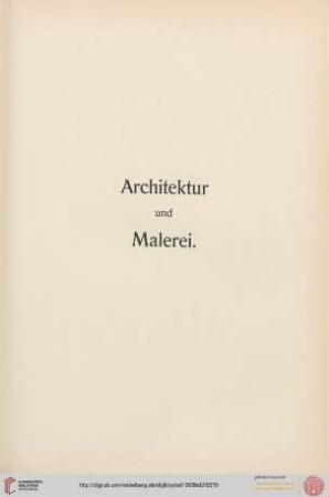 Architektur und Malerei