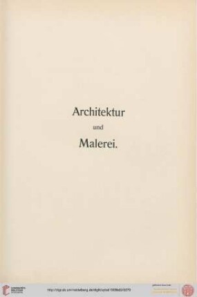 Architektur und Malerei