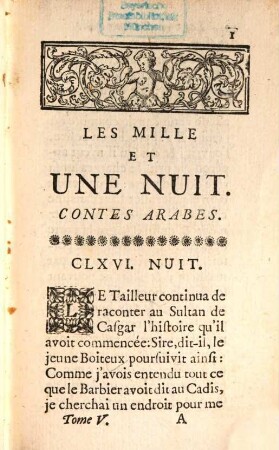 Les Mille Et Une Nuit : Contes Arabes. 5