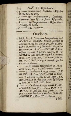 Orationes. - Libri Non Compacti.
