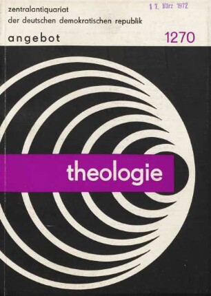 Nr. 1270: Theologie