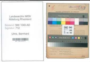 Entnazifizierung Bernhard Ulms , geb. 03.11.1902 (Kreisinspektor)