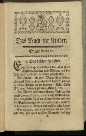 1. Das beschenkte Kind. - 25. Das kranke Kind.