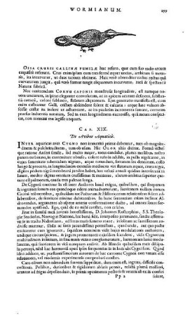 Cap. XIX. De avibus Aquaticis