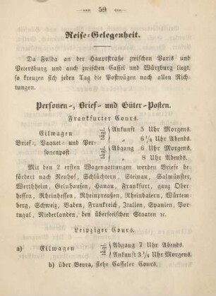 Reise-Gelegenheit.