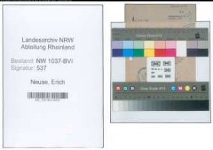 Entnazifizierung Erich Neuse , geb. 29.07.1896 (Konrektor)