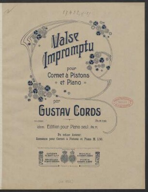Valse Impromptu pour Cornet à Pistons et Piano