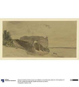 Schlossruine von Hotterie an der Weichsel
