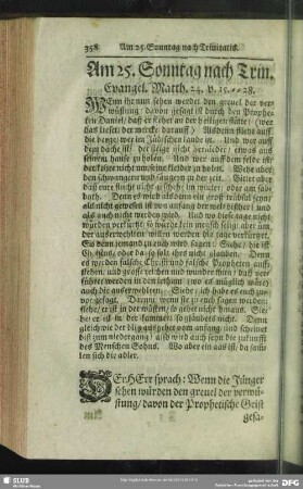 Am 25. Sonntag nach Trin. Evangel. Matth. 24. v. 15.-28.