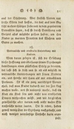 18. Vertrauliche und ernsthafte Unterredung mit Kindern