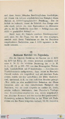 III. Matthaeus Marschall von Pappenheim