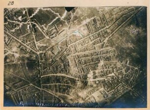 Foto der Innenstadt von Lens (Luftbild)