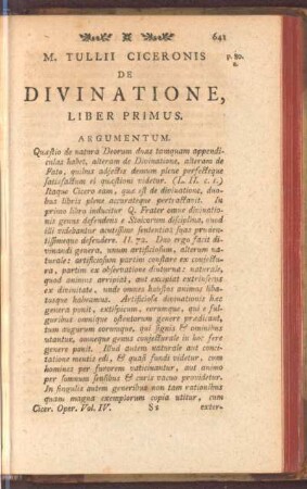 De Divinatione