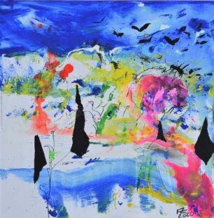 Farbe im Wind - Vogelflug