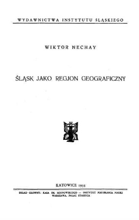 Slask jako regjon geograficzny
