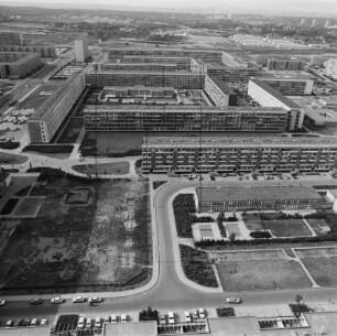 Wohnkomplex III in Halle-Neustadt : Blickrichtung Norden