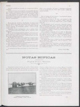 Notas hípicas - El gran Premio Nacional