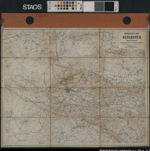 "Topographische Karte von Osnabrück und Umgebung"