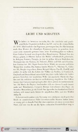 Zwölftes Kapitel: Licht und Schatten