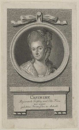 Bildnis der Casimire, Gräfin zu Lippe