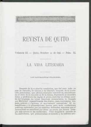 La vida literaria : Los naturalistas franceses