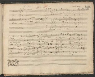Ledo widmis moor, Coro, D-Dur - BSB Mus.ms. 4041#Beibd.16 : [heading:] Psalm 24 [at right:] im October 1837